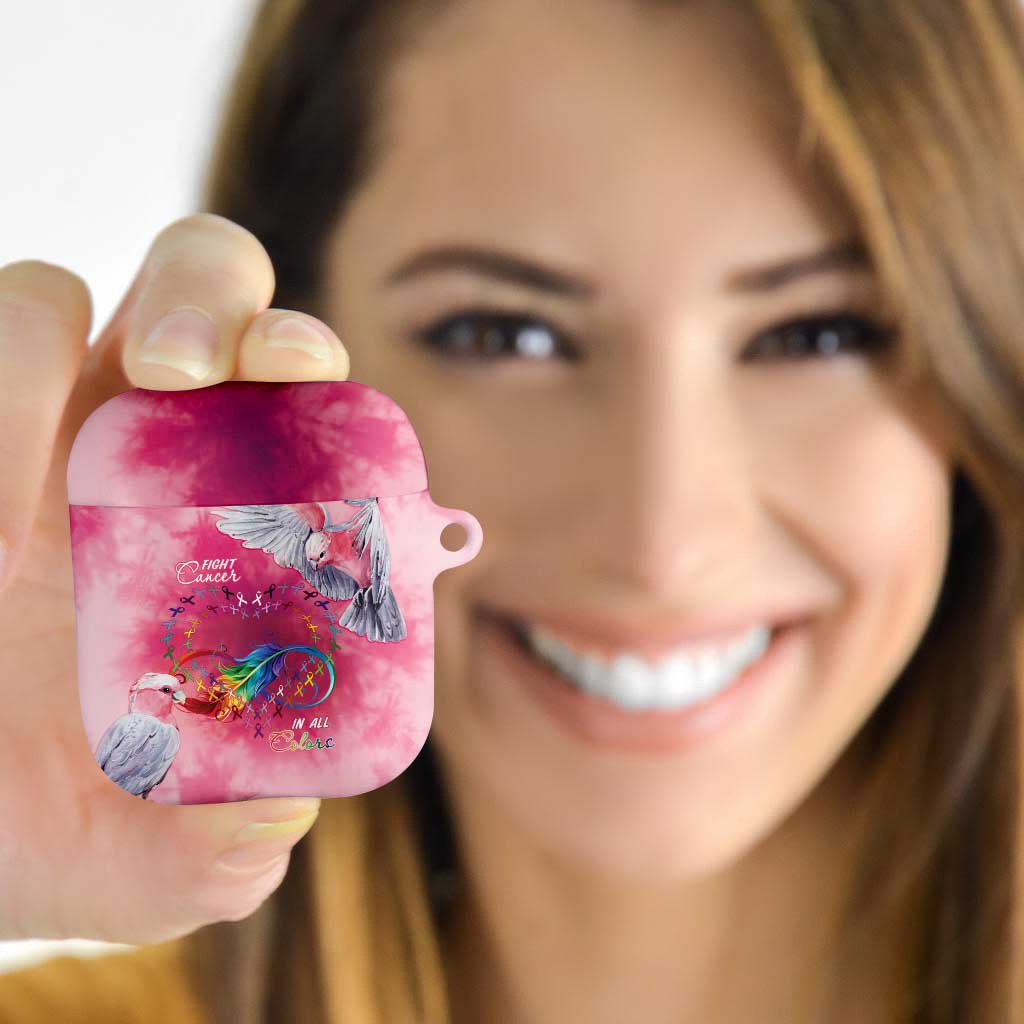 Australia Fight Cancer In All Colors AirPods Case Galah Pink Tie Dye - Aussie Hoodie