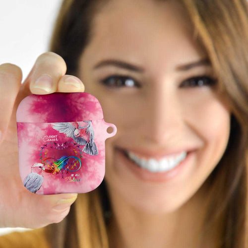 Australia Fight Cancer In All Colors AirPods Case Galah Pink Tie Dye - Aussie Hoodie