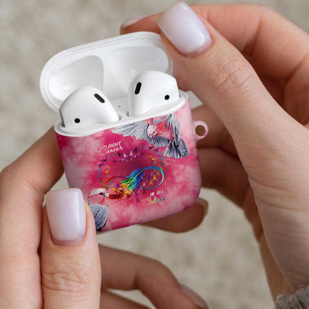 Australia Fight Cancer In All Colors AirPods Case Galah Pink Tie Dye - Aussie Hoodie