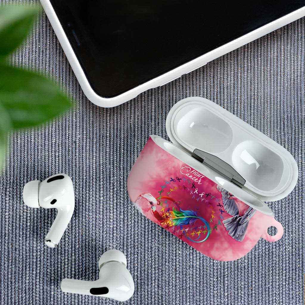 Australia Fight Cancer In All Colors AirPods Case Galah Pink Tie Dye - Aussie Hoodie