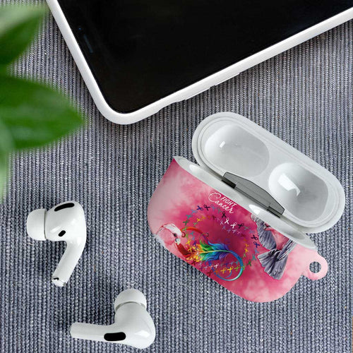 Australia Fight Cancer In All Colors AirPods Case Galah Pink Tie Dye - Aussie Hoodie