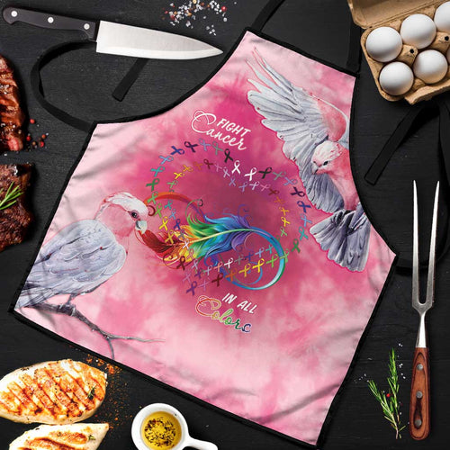 Australia Fight Cancer In All Colors Apron Galah Pink Tie Dye - Aussie Hoodie