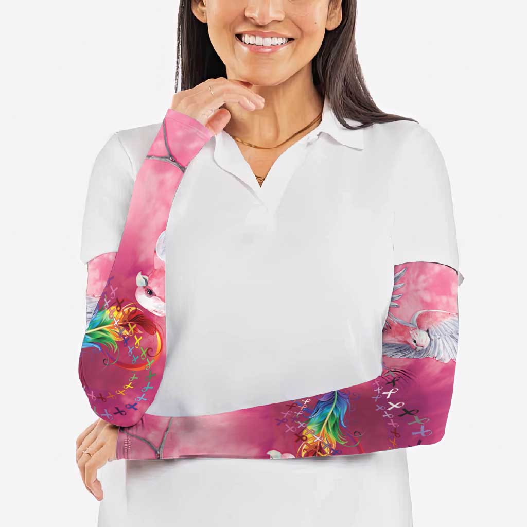 Australia Fight Cancer In All Colors Arm Sleeves Galah Pink Tie Dye - Aussie Hoodie