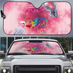 Australia Fight Cancer In All Colors Auto Sun Shade Galah Pink Tie Dye - Aussie Hoodie