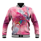 Australia Fight Cancer In All Colors Baseball Jacket Galah Pink Tie Dye - Aussie Hoodie