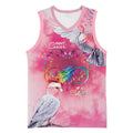 Australia Fight Cancer In All Colors Basketball Jersey Galah Pink Tie Dye - Aussie Hoodie