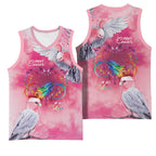Australia Fight Cancer In All Colors Basketball Jersey Galah Pink Tie Dye - Aussie Hoodie