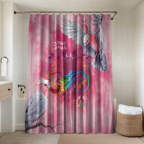 Australia Fight Cancer In All Colors Bathroom Set Galah Pink Tie Dye - Aussie Hoodie