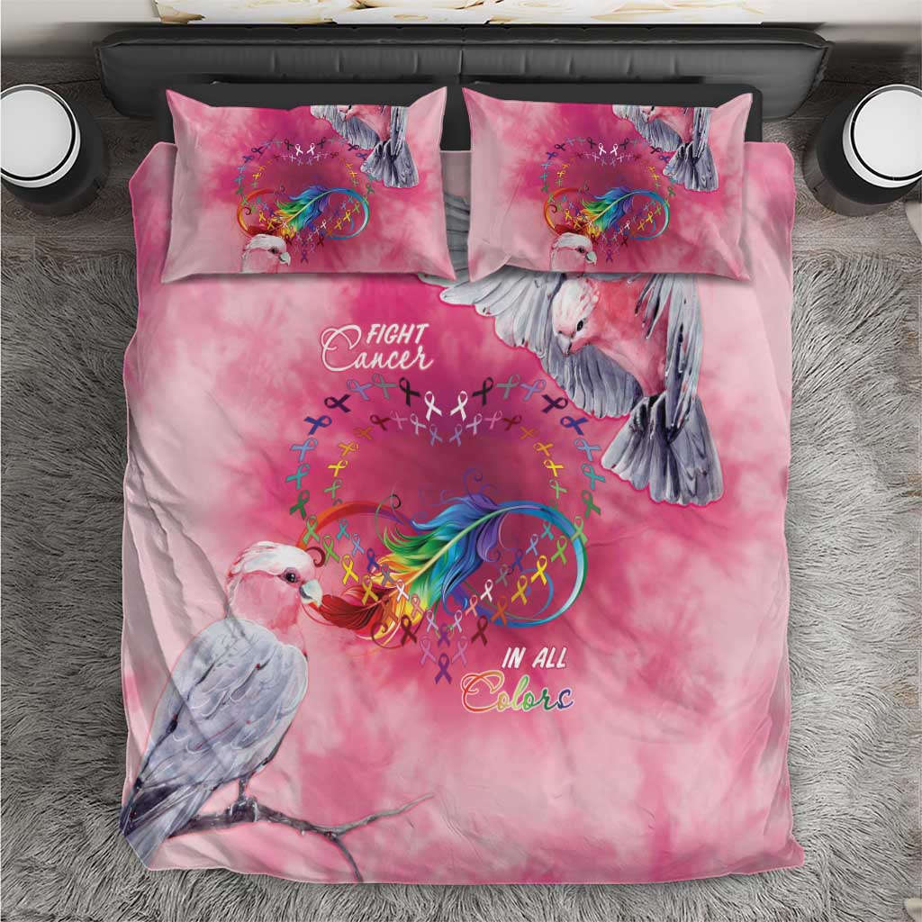 Australia Fight Cancer In All Colors Bedding Set Galah Pink Tie Dye - Aussie Hoodie