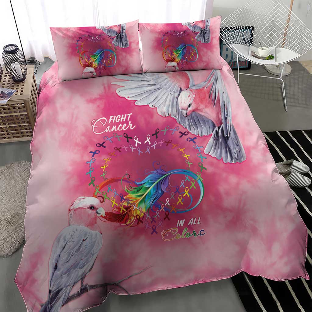 Australia Fight Cancer In All Colors Bedding Set Galah Pink Tie Dye - Aussie Hoodie