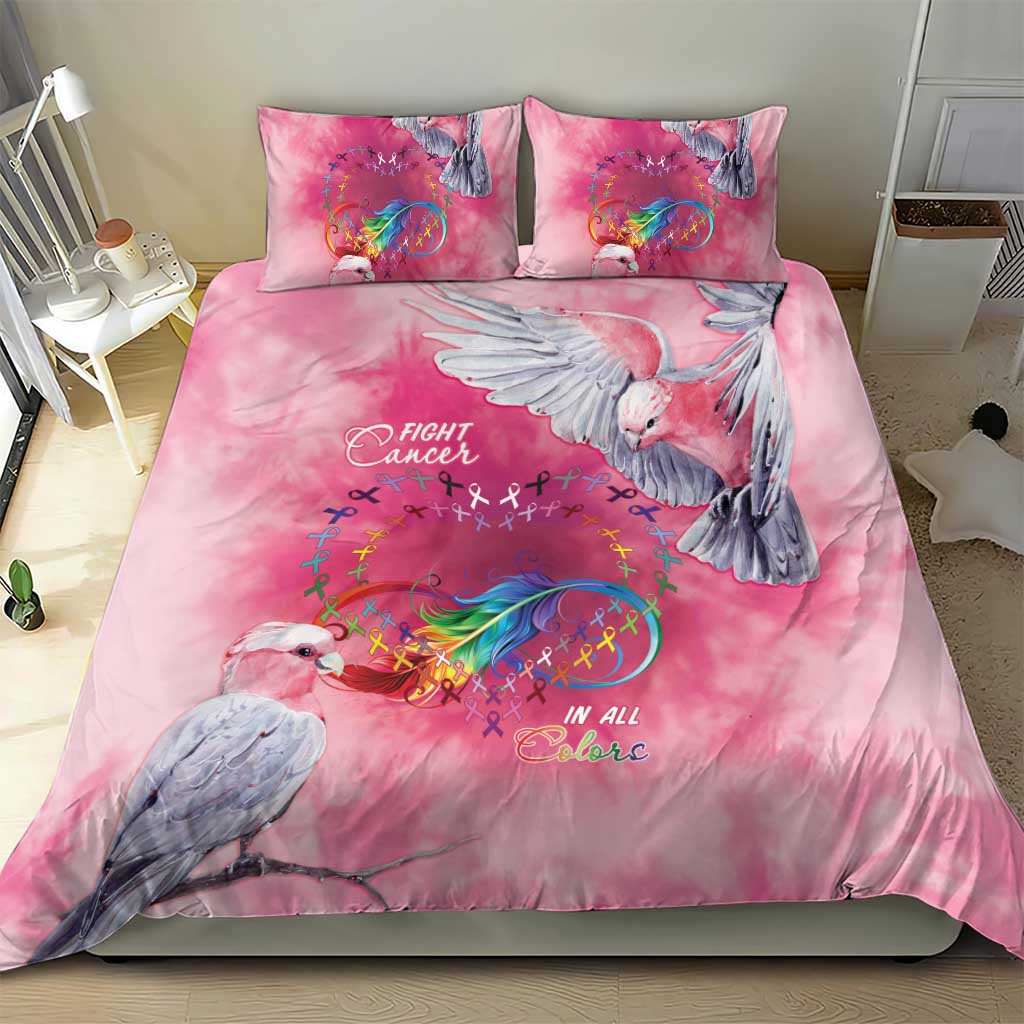 Australia Fight Cancer In All Colors Bedding Set Galah Pink Tie Dye - Aussie Hoodie