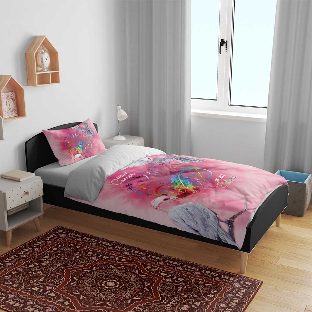 Australia Fight Cancer In All Colors Bedding Set Galah Pink Tie Dye - Aussie Hoodie