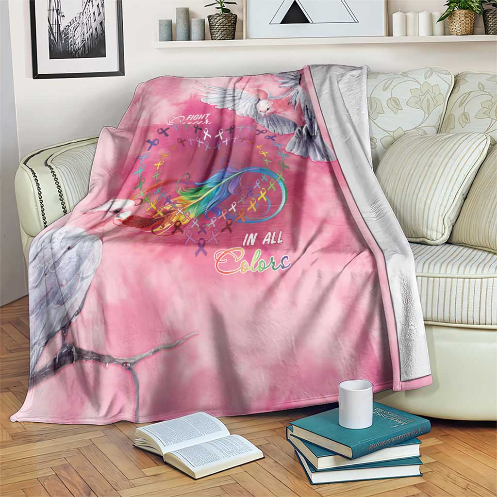 Australia Fight Cancer In All Colors Blanket Galah Pink Tie Dye - Aussie Hoodie