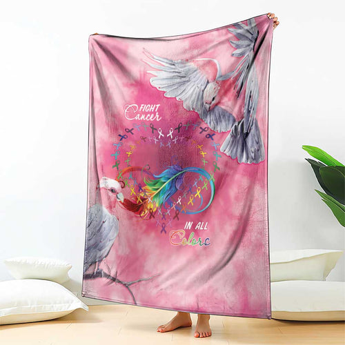 Australia Fight Cancer In All Colors Blanket Galah Pink Tie Dye - Aussie Hoodie