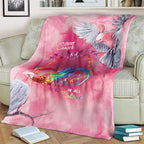 Australia Fight Cancer In All Colors Blanket Galah Pink Tie Dye - Aussie Hoodie
