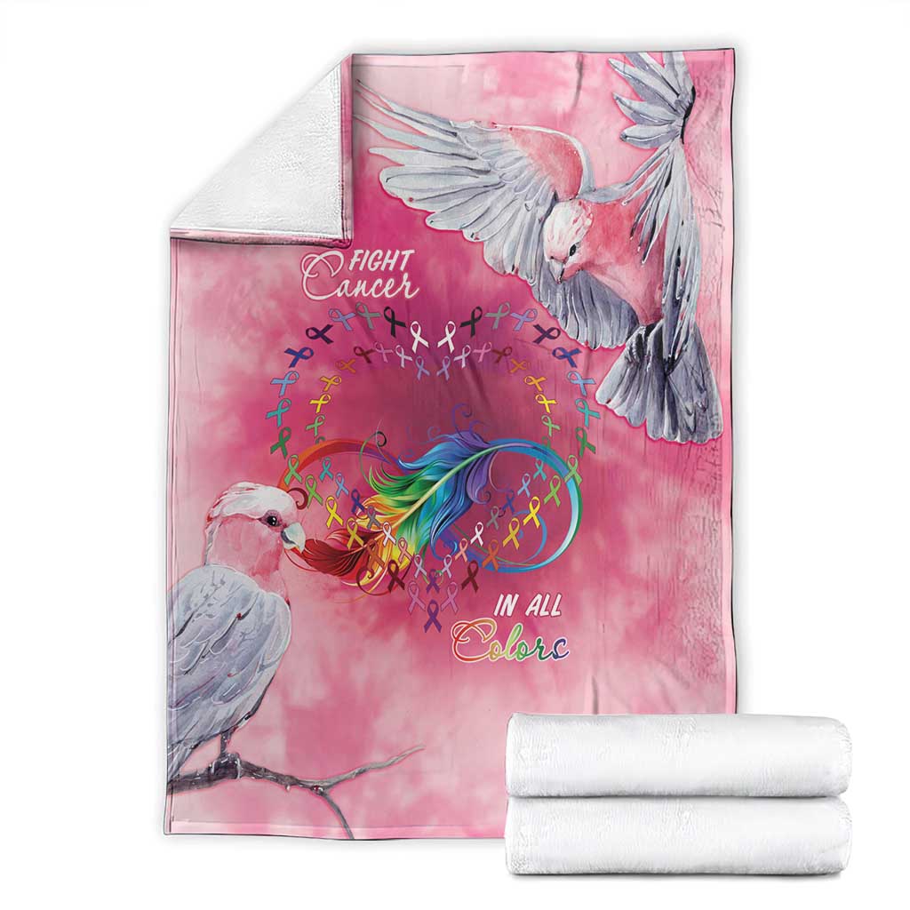 Australia Fight Cancer In All Colors Blanket Galah Pink Tie Dye - Aussie Hoodie