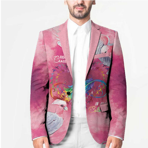 Australia Fight Cancer In All Colors Blazer Galah Pink Tie Dye - Aussie Hoodie