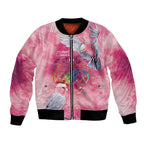 Australia Fight Cancer In All Colors Bomber Jacket Galah Pink Tie Dye - Aussie Hoodie