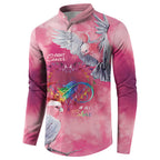 Australia Fight Cancer In All Colors Button Sweatshirt Galah Pink Tie Dye - Aussie Hoodie