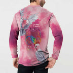 Australia Fight Cancer In All Colors Button Sweatshirt Galah Pink Tie Dye - Aussie Hoodie