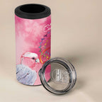 Australia Fight Cancer In All Colors 4 in 1 Can Cooler Tumbler Galah Pink Tie Dye - Aussie Hoodie