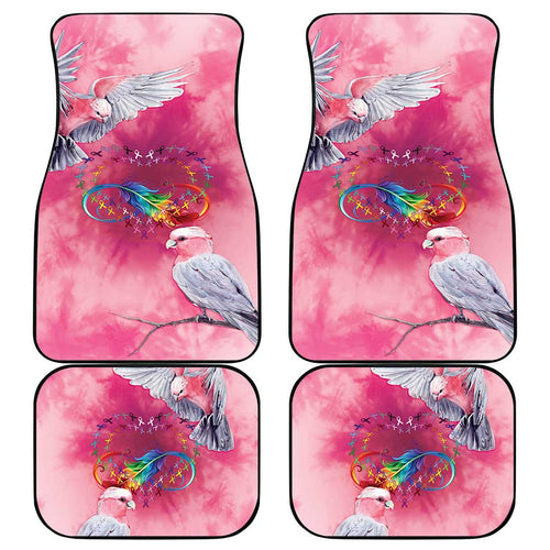 Australia Fight Cancer In All Colors Car Mats Galah Pink Tie Dye - Aussie Hoodie