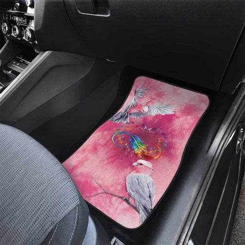 Australia Fight Cancer In All Colors Car Mats Galah Pink Tie Dye - Aussie Hoodie
