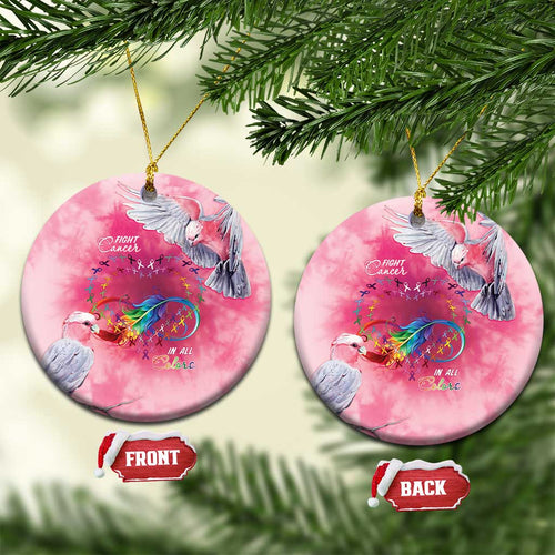 Australia Fight Cancer In All Colors Ceramic Ornament Galah Pink Tie Dye - Aussie Hoodie