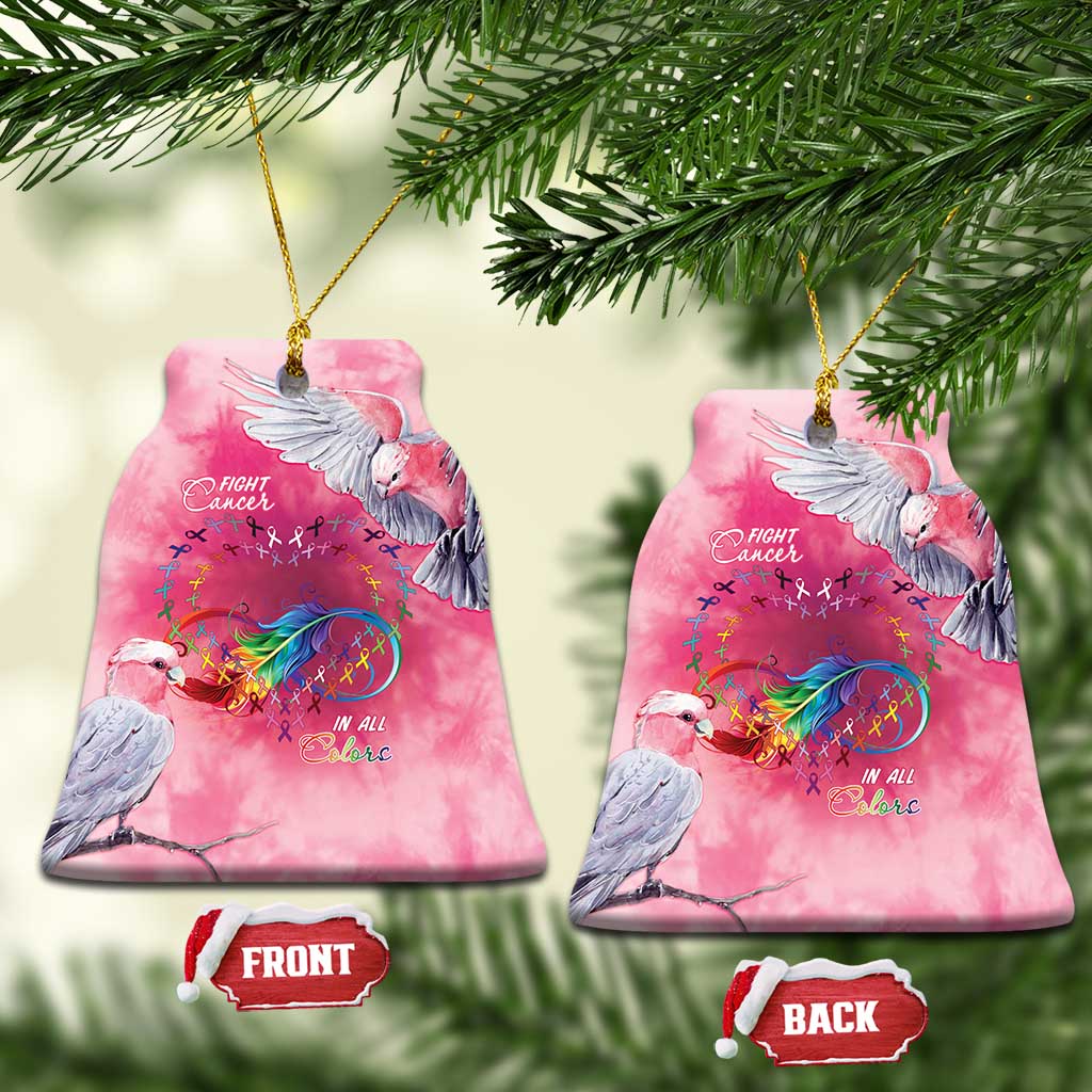 Australia Fight Cancer In All Colors Ceramic Ornament Galah Pink Tie Dye - Aussie Hoodie