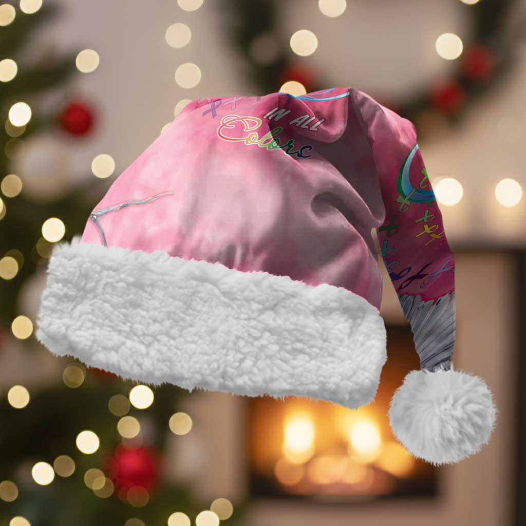 Australia Fight Cancer In All Colors Christmas Santa Hat Galah Pink Tie Dye - Aussie Hoodie