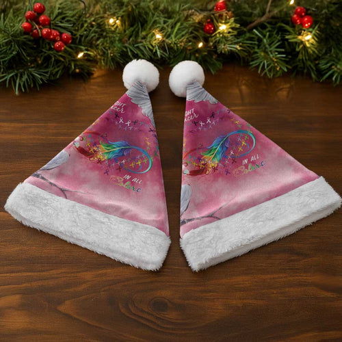 Australia Fight Cancer In All Colors Christmas Santa Hat Galah Pink Tie Dye - Aussie Hoodie