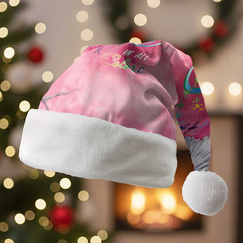 Australia Fight Cancer In All Colors Christmas Santa Hat Galah Pink Tie Dye - Aussie Hoodie