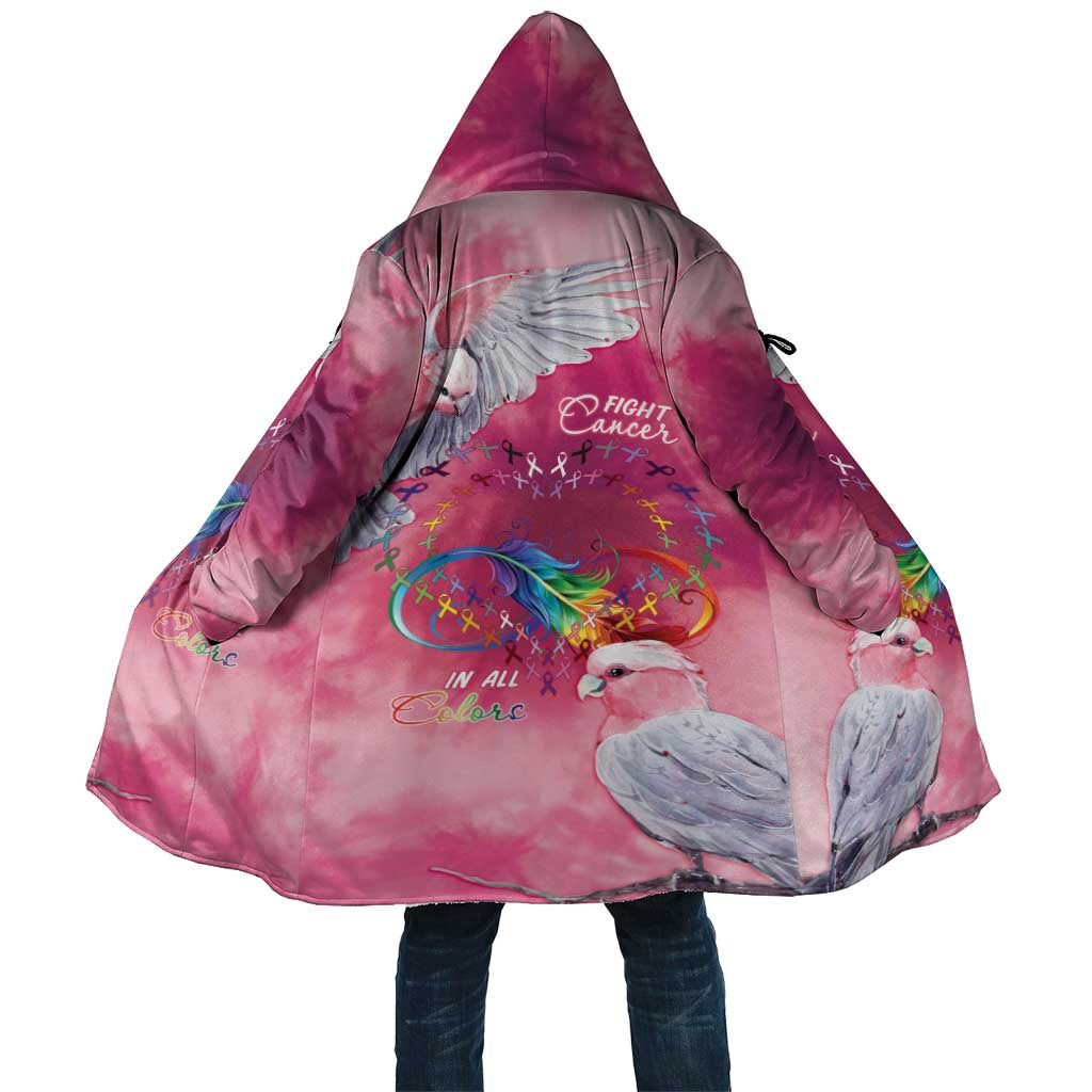 Australia Fight Cancer In All Colors Cloak Galah Pink Tie Dye - Aussie Hoodie