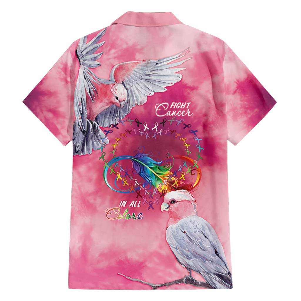 Australia Fight Cancer In All Colors Family Matching Long Sleeve Bodycon Dress and Hawaiian Shirt Galah Pink Tie Dye - Aussie Hoodie