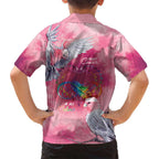 Australia Fight Cancer In All Colors Family Matching Summer Maxi Dress and Hawaiian Shirt Galah Pink Tie Dye - Aussie Hoodie