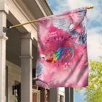 Australia Fight Cancer In All Colors Garden Flag Galah Pink Tie Dye - Aussie Hoodie