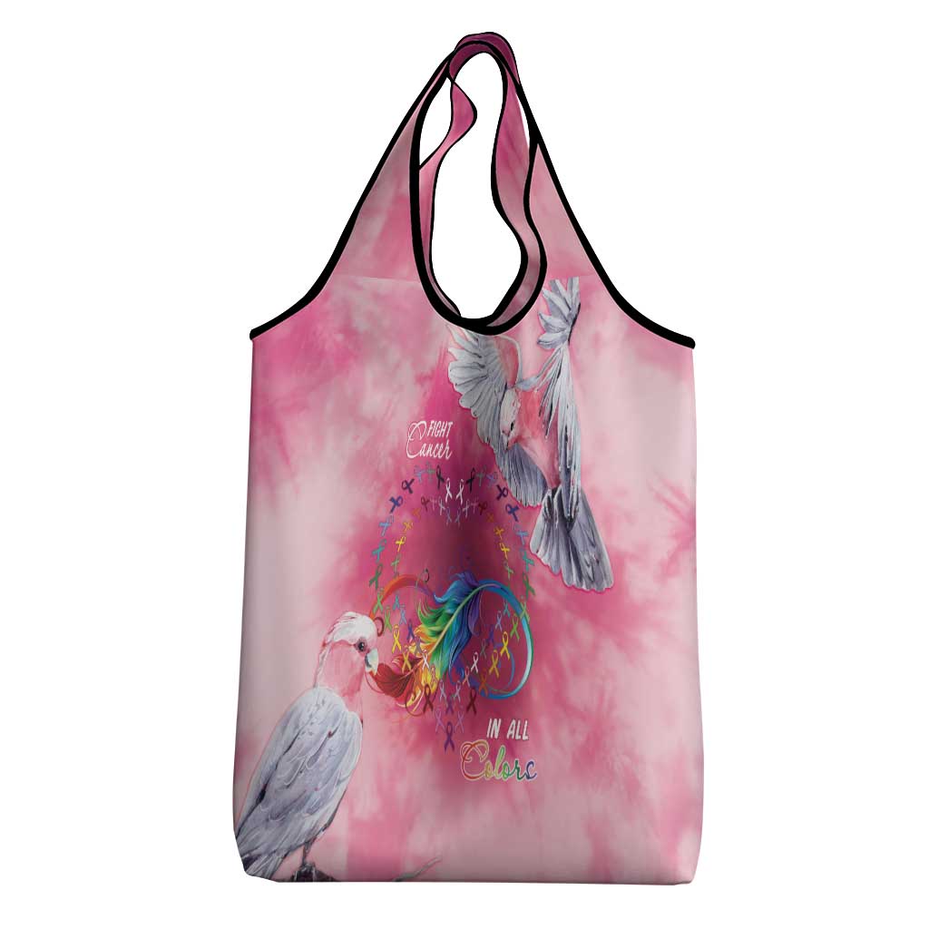 Australia Fight Cancer In All Colors Grocery Bag Galah Pink Tie Dye - Aussie Hoodie