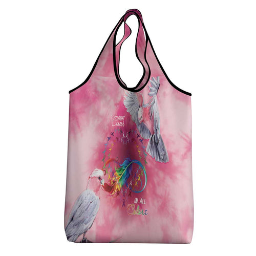 Australia Fight Cancer In All Colors Grocery Bag Galah Pink Tie Dye - Aussie Hoodie