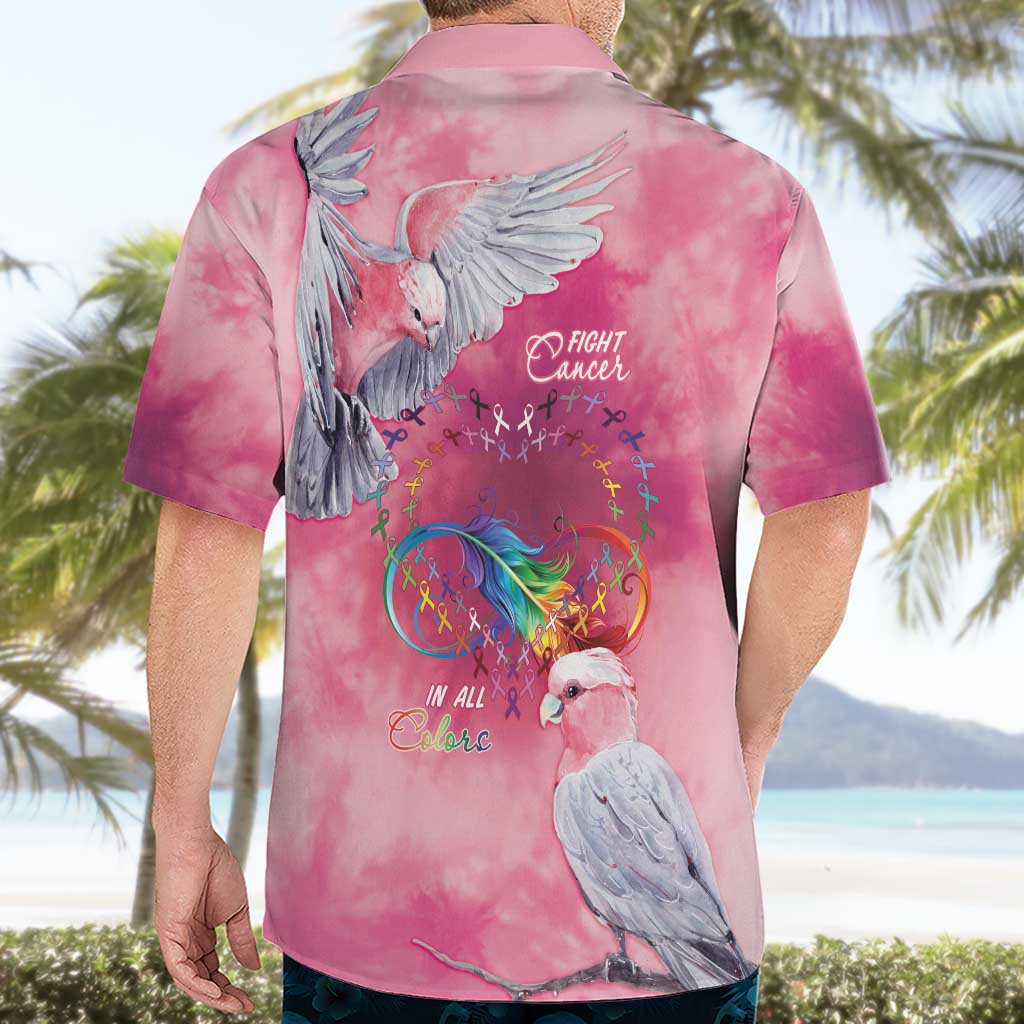 Australia Fight Cancer In All Colors Hawaiian Shirt Galah Pink Tie Dye - Aussie Hoodie