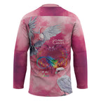 Australia Fight Cancer In All Colors Hockey Jersey Galah Pink Tie Dye - Aussie Hoodie