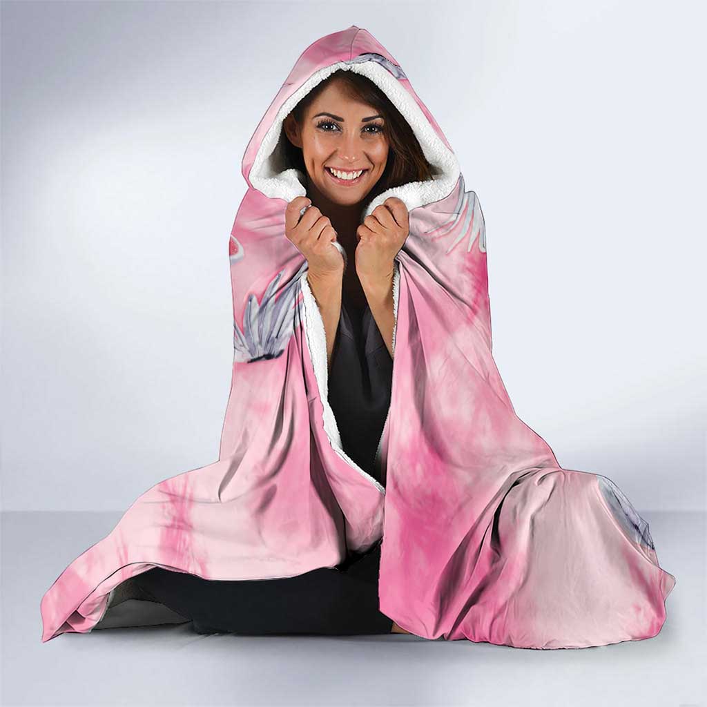 Australia Fight Cancer In All Colors Hooded Blanket Galah Pink Tie Dye - Aussie Hoodie