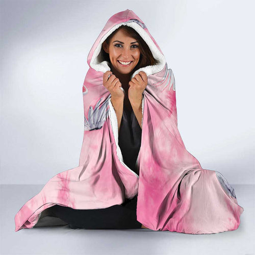 Australia Fight Cancer In All Colors Hooded Blanket Galah Pink Tie Dye - Aussie Hoodie