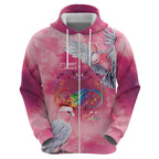 Australia Fight Cancer In All Colors Hoodie Galah Pink Tie Dye - Aussie Hoodie