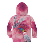 Australia Fight Cancer In All Colors Kid Hoodie Galah Pink Tie Dye - Aussie Hoodie