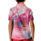 Australia Fight Cancer In All Colors Kid Polo Shirt Galah Pink Tie Dye - Aussie Hoodie
