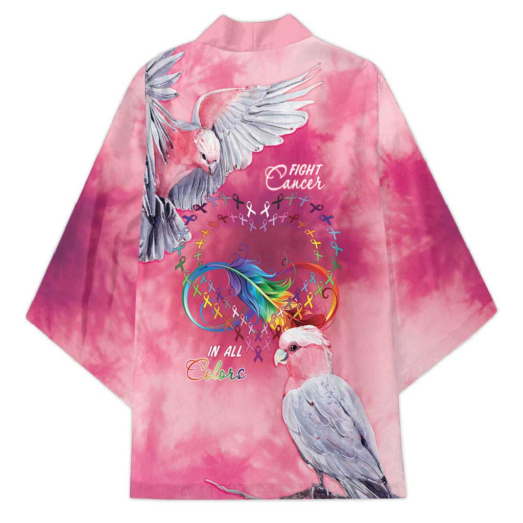 Australia Fight Cancer In All Colors Kimono Galah Pink Tie Dye - Aussie Hoodie