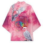Australia Fight Cancer In All Colors Kimono Galah Pink Tie Dye - Aussie Hoodie
