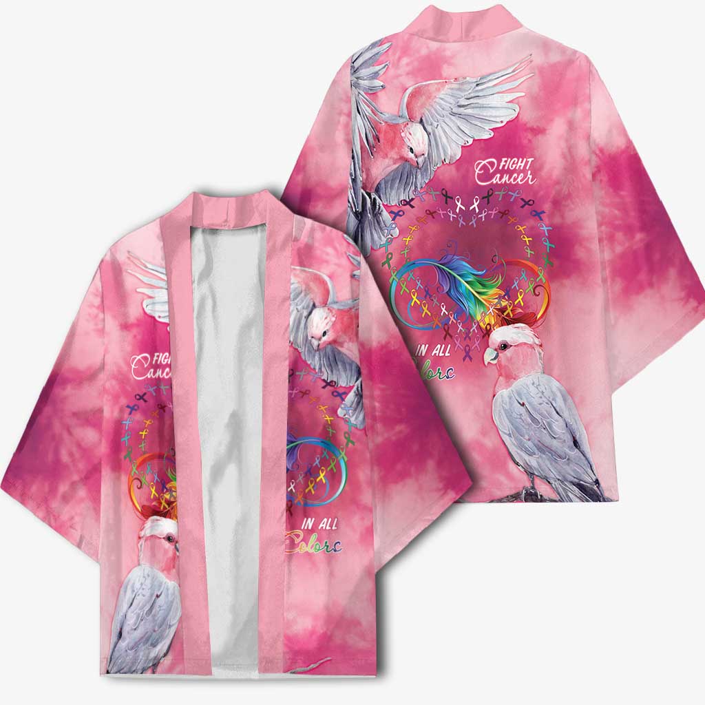 Australia Fight Cancer In All Colors Kimono Galah Pink Tie Dye - Aussie Hoodie