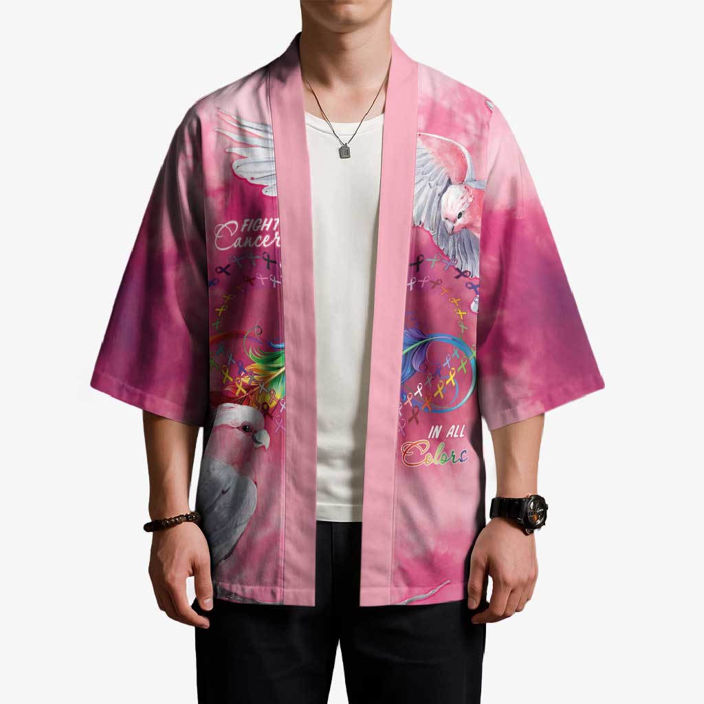 Australia Fight Cancer In All Colors Kimono Galah Pink Tie Dye - Aussie Hoodie