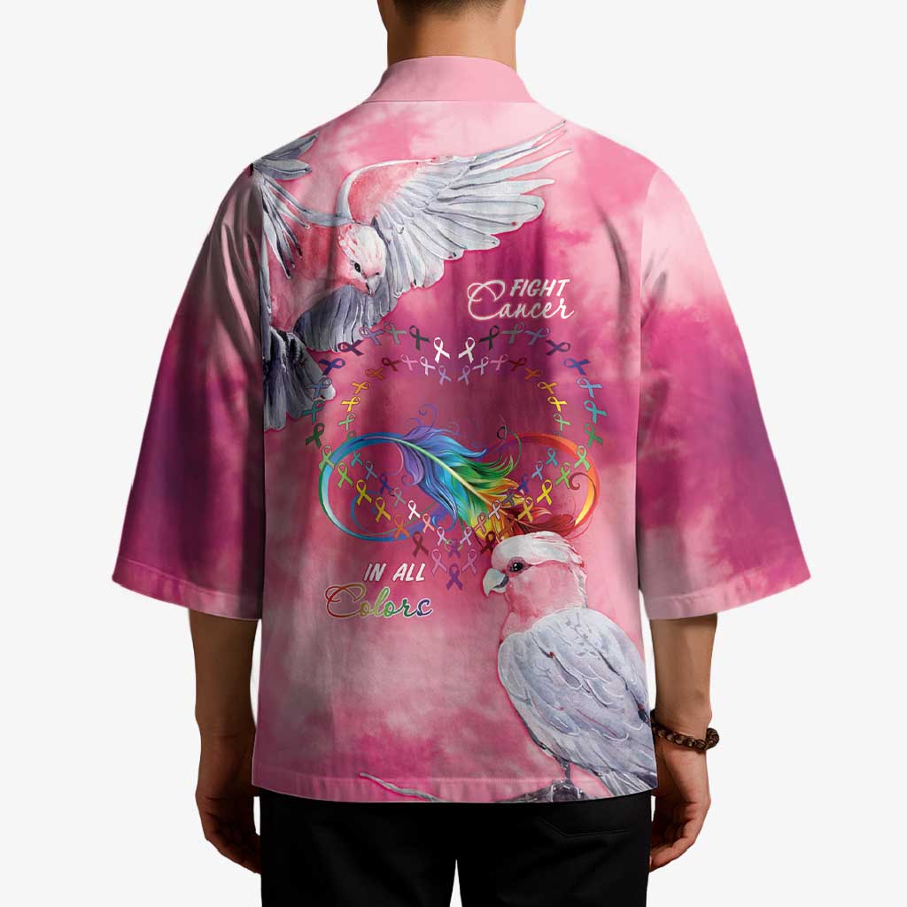 Australia Fight Cancer In All Colors Kimono Galah Pink Tie Dye - Aussie Hoodie